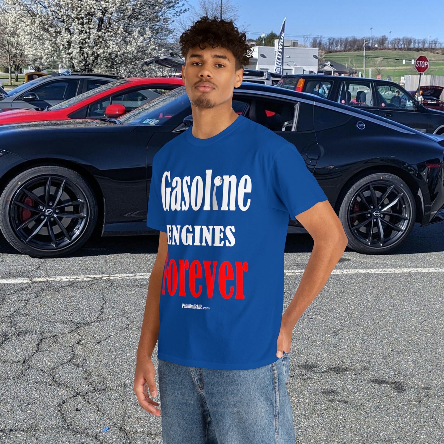 Gasoline Engines Forever - Unisex Heavy Cotton Tee